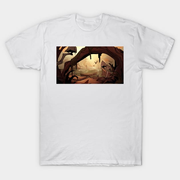 gnarled fall forest T-Shirt by toothy.crow